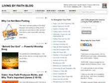 Tablet Screenshot of livingbyfaithblog.com